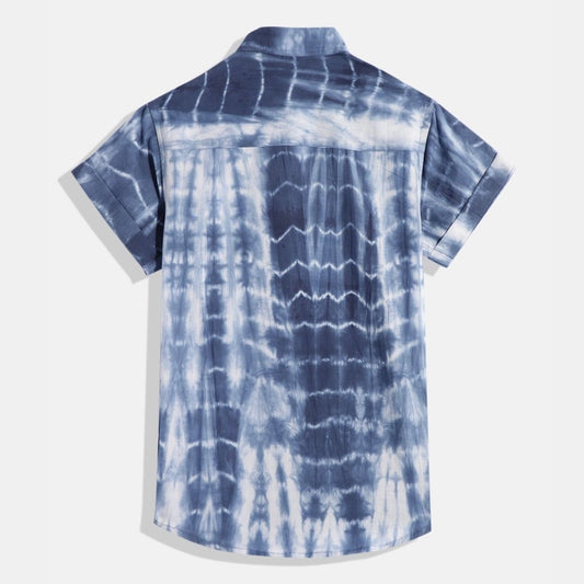 ORGANIC COTTON SHIRT - BLUE TIE & DYE