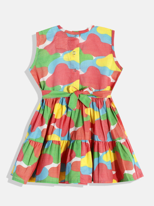 Pure Cotton Multi colour Frock